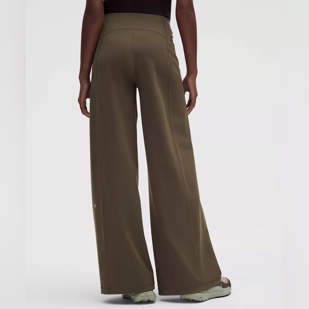 Lululemon Define High-Rise Wide-Leg PantS Luon Olive Green Brown Size XS - Picture 11 of 14